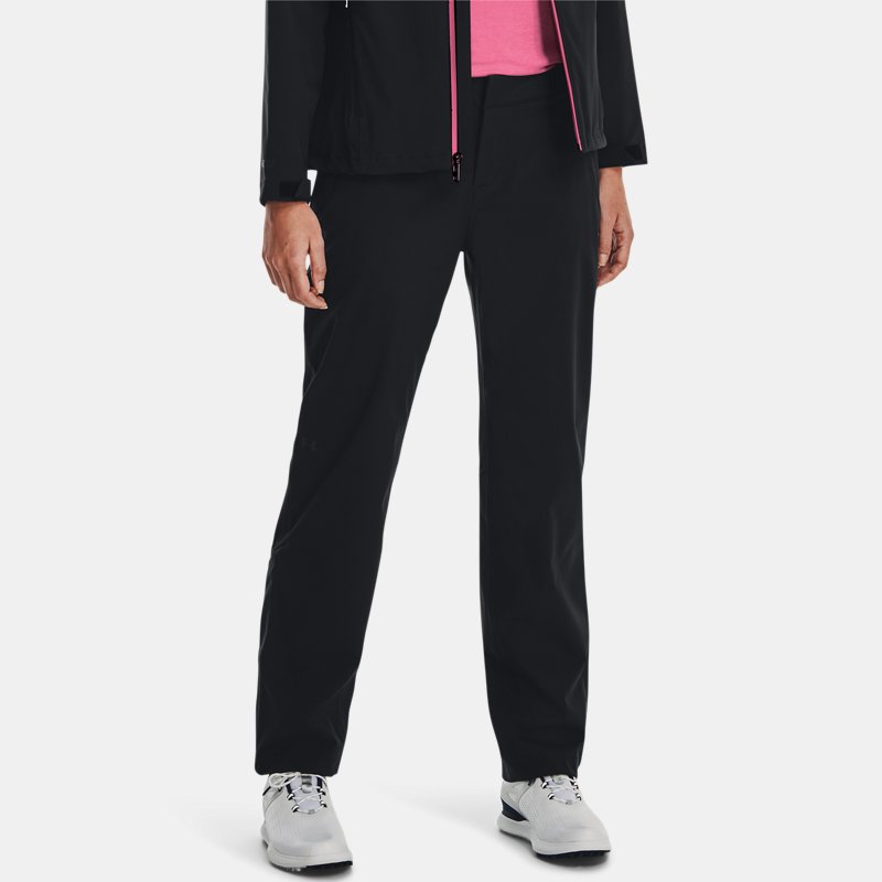 Pantalón impermeable Under Armour Golf para mujer Negro / Negro XL